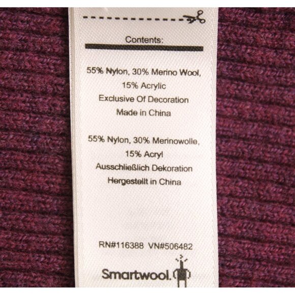 Smartwool Women's Sangria Colorblock Ribbed Merino Wool Crewneck Sweater Sz S - Picture 8 of 11